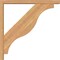 Ekena Millwork Funston Block Smooth Bracket w/ Offset Brace, Western Red Cedar, 3 1/2"W x 26"D x 26"H BKT0402X26X26FST05SWR - alternate 3